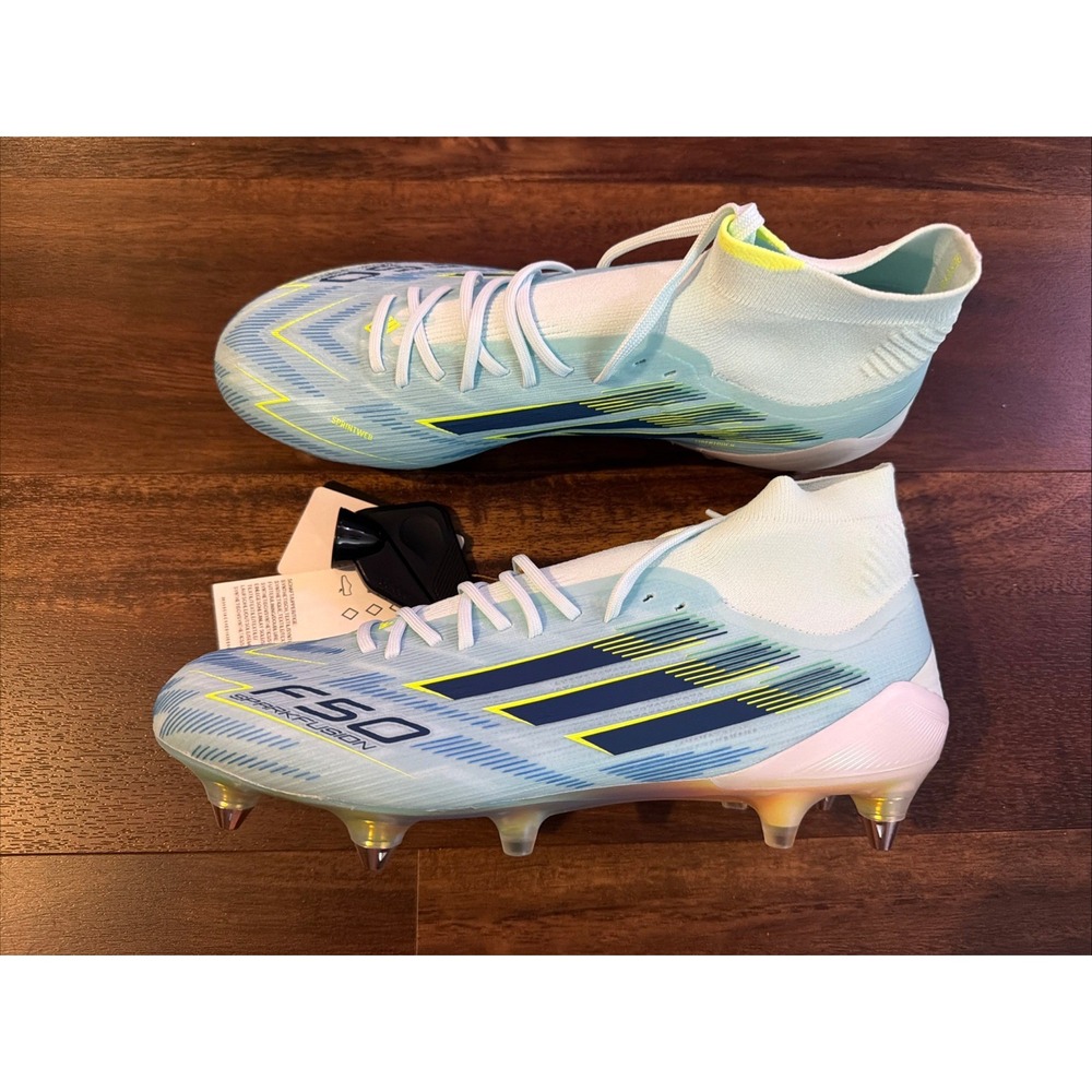 New Adidas Womens F50 Sparkfusion Elite Metal Soccer Cleats Size 8.5 Blue